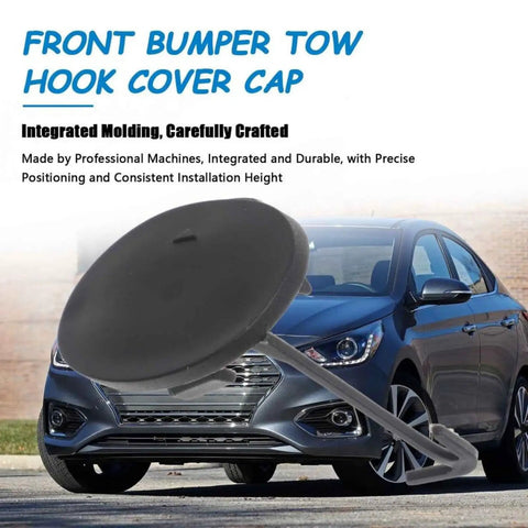 Hyundai Accent Front Tow Hook Cover Cap Replacement Part 865171R000 OEM Fit Black Easy Install Direct Replacement OEM Style