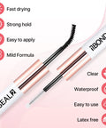 Open Lash Bond and Seal Kit showing brush applicators for Latex Free Lash Glue For Sensitive Eyes Strong Hold Cluster Adhesive