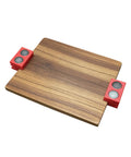 Magnetic Hold Down Pins For Laser Cutter 4 Magnet Risers For Steel Honeycomb Beds Clamps shown in use on wood
