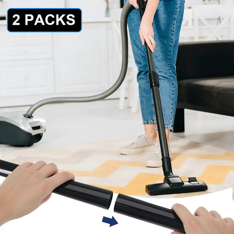 2 Pack Vacuum Extension Wand 1.25 Inch Tubes 14.75 Inch Each for Hard to Reach Areas used with vacuum on carpet