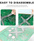 Using X Clamp Removal Tool For Automotive Hose Clamps And Sleeving 360 X Clamp Extractor on green circuit board