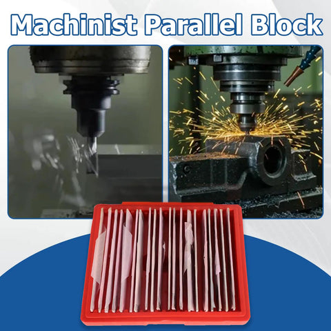 Parallel Block Set For Machinists, 20 Pairs, One Thirty-Second Inch Steel, 0.0001 Inch Precision, Hardened And Stress Relieved Tool Steel, Includes Durable Case, Pro Grade Quality For Tight Tolerances And Accurate Setups