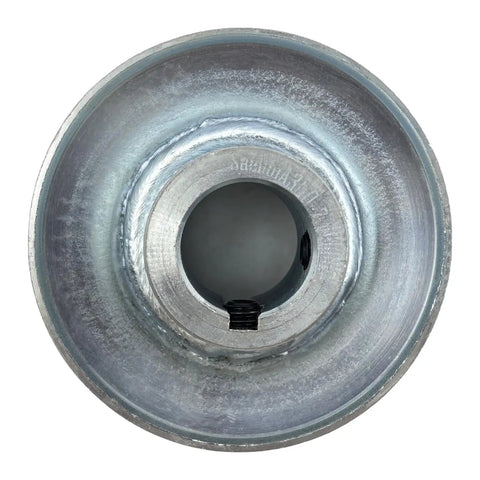 Seven Eighths Inch Bore Single Groove V Belt Pulley 3 Inch Outside Diameter Carbon Steel Motor Pulley For A 4L And 3L V Belts Zinc Plated 1020 Steel Durable Drive Wheel Built To Last For Your Belt System Heavy Duty Pro Grade Quality