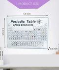 Real Element Samples Inside 83 Elements Hands-On Interactive Periodic Table Kit With Magnifying Glass on a table with size dimensions