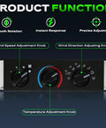 Jeep Wrangler TJ Climate Control Panel AC Heater Module With Blower Motor Switch Replacement OE 55037473AB knobs display