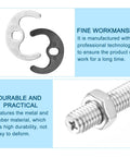 Faucet Fixing Bracket Kit With Horseshoe Single Hole Circlip Washer highlighting metal and rubber washers with detailed close-up view.