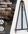 Heavy Duty Workhorse Gantry Crane 4400 Lbs Portable Garage Hoist Adjustable 97 To 141 Inches with triangular stable structure.