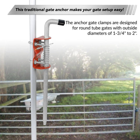 18 Inch Solid Steel Anchor Cane Bolt Gate Drop Rod For Round Tube Gates Built Tough As Nails To Resist Hard Winters With A Breeze Pre Install Setup