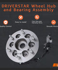 Front Wheel Hub And Bearing Assembly For Driver And Passenger Sides Fits Chevy Colorado And GMC Canyon 2004 2005 2006 2007 2008