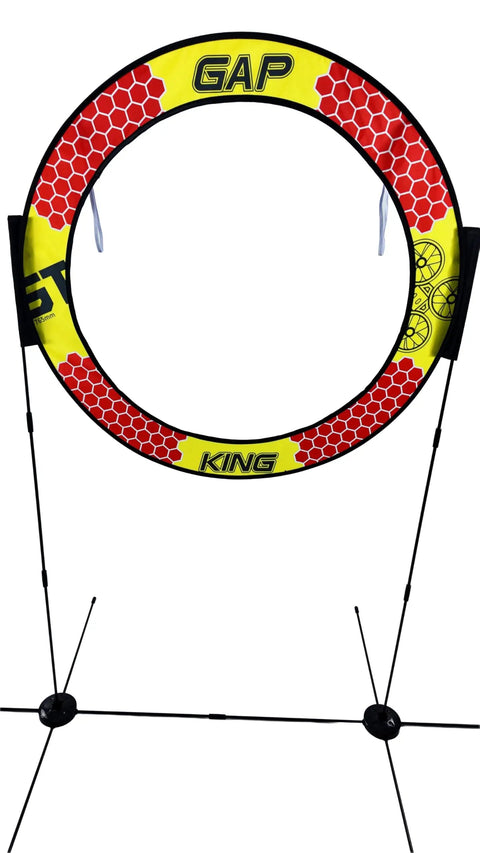 Drone Obstacle Course Kit For FPV Racing And Model Aircraft, Pro Race Hoop Set With Adjustable Heights, yellow and red loop gate