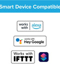 Compatibility of Smart Air Filter 16x25x1 MERV 13 MPR 2200 Two Pack with Alexa, Google, IFTTT, and mobile app.