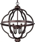 Six Light Globe Pendant Light Fixture In Oil Rubbed Bronze For Kitchen Island And Dining Room 21 Inch Diameter