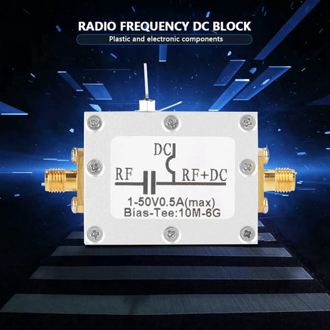 Two Pack Broadband Bias Tee Module 10 MHz To 6 GHz RF Microwave Coaxial Bias For Low Noise Amplifier Applications