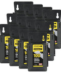 12 Pack Heavy Duty Utility Blades With Wall Mount Dispenser, 100 Blades Per Package, 1,200 Total Blades, Fits Most Standard Utility Knives