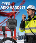 Universal Walkie Talkie Microphone For Ham Radios With High Fidelity Sound And 360 Rotating Clip Compatible With UV5R BFF8HP