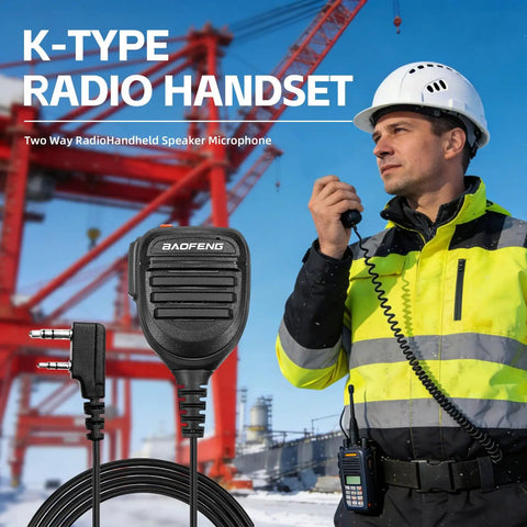 Universal Walkie Talkie Microphone For Ham Radios With High Fidelity Sound And 360 Rotating Clip Compatible With UV5R BFF8HP