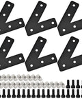 Six Piece 45 Degree L Brackets For Aluminum Profile Extrusion Corner Braces Joining Plates 2020 Series European Standard