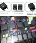Solid Under The Hood Fuel Pump Relay 2 Pack 12 Volt 5 Pin Multi Purpose Auto Switch Direct Plug In Power Module Replaces Oem 301 1C C R1 shown installed.