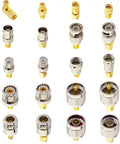 Must Have 20 Piece SMA Adapter Kit For Quick SMA To UHF SO239 N Type BNC F Type Gold Plated Coax Connectors Gear