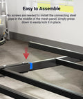 Easy assembly of Overhead Garage Storage Rack With 6 Hooks Heavy Duty Metal Ceiling Mount Adjustable Drop Down Lite Series