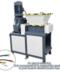 Beast Of A Heavy Duty Metal Shredder Machine Dual Shaft Crusher With 19 Blade Gear System shown without plug