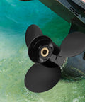 Aluminum Outboard Boat Propeller 14.5 Inch Diameter 19 Pitch 15 Spline Right Hand Rotation Fits Mercury And Mercruiser Alpha One 135 To 300 HP Hub Kit Included Replacement Prop For Two And Four Stroke Engines in water