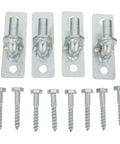 Heavy Duty Wall Mount Gate Hinges 4 Pack Smooth Swinging Barn Door Brackets With Rust Resistant Coating, includes screws