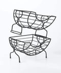 Single Serve Coffee Pod Basket Stacked Two Tier Wire Organizer For K Cups Keeps Your Flavors Handy On The Counter Office Or Home Kitchen Modern Black Finish