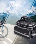 Waterproof Nurse Tote Bag And Travel First Aid Kit Rugged Multifunction Medical Organizer on mountain road with bicycle