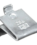 Close-up of zinc-plated shelf support from Zinc Plated Shelf Supports Pack Of 100 For Wall Mounted Or Built In Installations, Heavy Duty Metal Hardware.