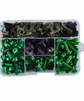 ZX6R ZX7R ZX9R ZX10R ZX10RR Motorcycle Fairing Bolts Screws Kit Nut Clips Washers Assortment in plastic organizer