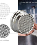 Close-up of Six Pack Universal Bathroom Sink Faucet Aerator Replacement Set Crafted From Top Notch Chrome Plated Brass with anti-splash filter.