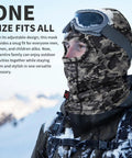 Two Pack Flame Resistant Face Mask Balaclava and Neck Gaiter Featuring Fireproof Layer That Hits Different for outdoor activities in camo design.