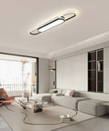 Modern Dimmable LED Chandelier Flush Mount Ceiling Light With Remote Control, 5 Flower Acrylic Shades in a living room setting
