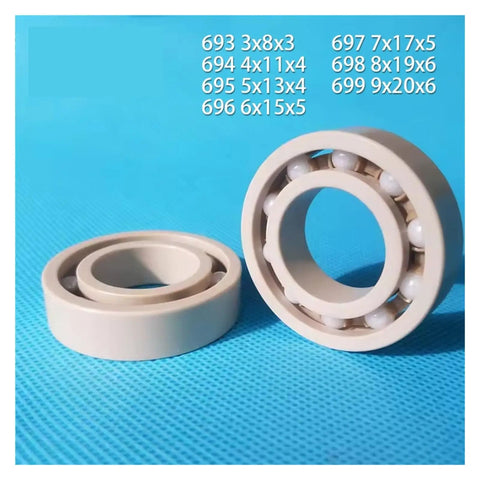 Precision Ceramic Ball Bearings Set Rust Proof High Heat Resistant Slick Smooth Operation Built Like A Truck Zero Drama For Heavy Loads Includes 100 Pieces In Sizes 693 694 695 696 697 698 699.