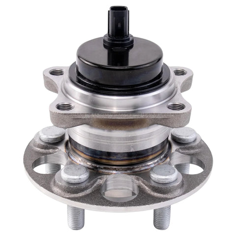 Front view of a wheel hub from Front And Rear Wheel Bearing And Hub Assembly Set - 4 Piece Kit With 2 Front Hubs and 2 Rear Hubs