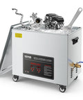 50L Ultrasonic Cleaner With Digital Display And Cleaning Basket 840W Industrial Stainless Steel Cleaning Machine On Wheels