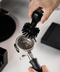 Pro-Grade Espresso Portafilter Brush For 51mm, 54mm, And 58mm Baskets, ABS Handle, Arc Cross Bristles Barista Cleaning Tool