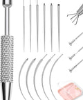 Piercing Ball Grabber Kit For 16G 18G 20G Internally Threaded Push Pin External Thread Guide Needle Tool Made In Surgical Steel