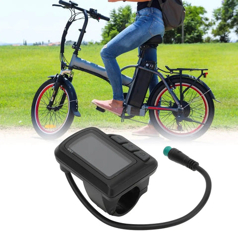 EN06 Electric Display For Electric Bikes LCD Screen 48V Power Meter Real Time Battery Level And Mileage Readout Compatible With 24V To 48V Ebike Systems Perfect For Mountain And City Rides Ride Ready