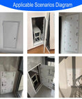 Heavy Duty Metal Drywall Access Panel With Lock And Key Soundproof Plumbing Inspection Hatch For Attic Ceiling in various installation scenarios.