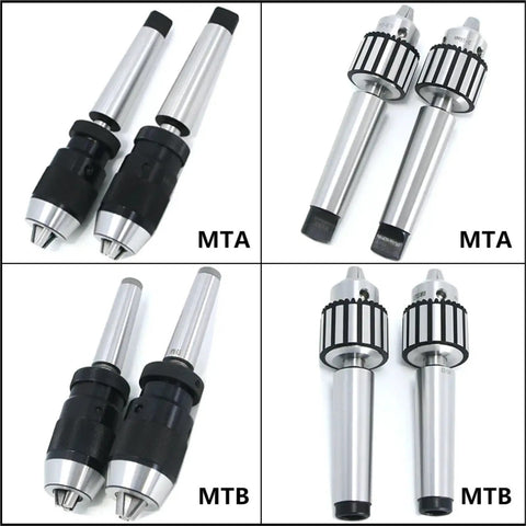 Dude, grab this Awesome Morse Taper Shank Drill Chuck Holder For Your MT1 To 5 Lathe Or Milling Machine Tool Set With Bore Sizes From 10mm To 22mm For Serious Drilling Action And Rock Solid Clamping Power In Any Garage Job Today. MTA and MTB drill chuck holders.