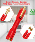 8 In 1 Faucet And Sink Installer Wrench For Plumbing Repairs with ABS body and aluminum inserts highlighted in kitchen setting