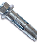 Hex Nut Sleeve Anchors One Half Inch Diameter Two And A Quarter Inch Length Zinc Plated Steel Pack Of 25 For Concrete And Masonry Projects With Hex Nut Head For Secure High Load Fastening In Brick Block And Stone