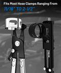 9 Piece Flexible Hose Clamp Pliers Set with 24 inch long reach swivel jaw for clamp range 11/16 to 2-1/2 inches
