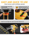 Step-by-step guide on using Cordless Rivet Nut Gun For 20V Battery Power, Pro Grade Brushless Motor, Auto And Manual Modes