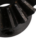 Close-up of bevel gear teeth and bore, Bevel Gear Wheel Made From 45 Steel With 16 Teeth, 1.5 Module, 10mm Bore, 25.5mm OD, 18mm Thickness