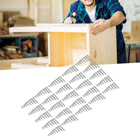 200 Pcs Self Tapping Screws Kit 304 Stainless Steel Cross Self Drilling Screws for Wood Metal and Plastic in workshop scene