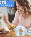 Top Shelf Heavy Duty 10 Ft Sharp Edge Protector Strips with corner guards showcased in a family setting for safety.
