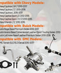High Pressure Fuel Pump With Fuel Hose Kit For Chevy Equinox 2010 2017 GMC Terrain Buick Regal 2012 2017 2.4L Fits Like A Dream Direct Fit Replacement 12641847 12633423 With OE Style Connectors And Durable Performance, showing fuel pump and hose with connectors.